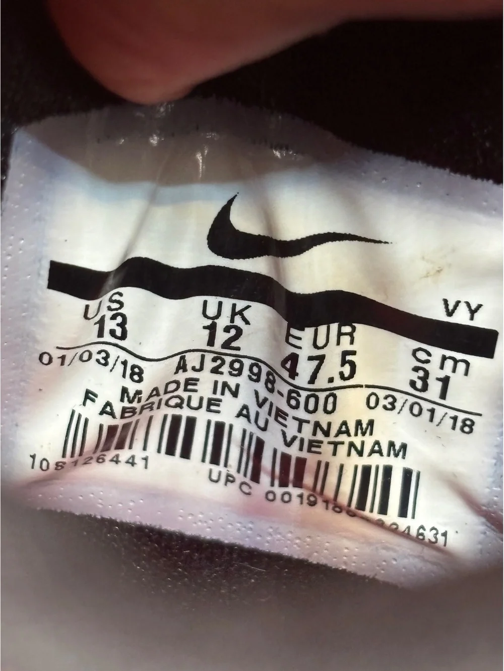 Nike size 13
